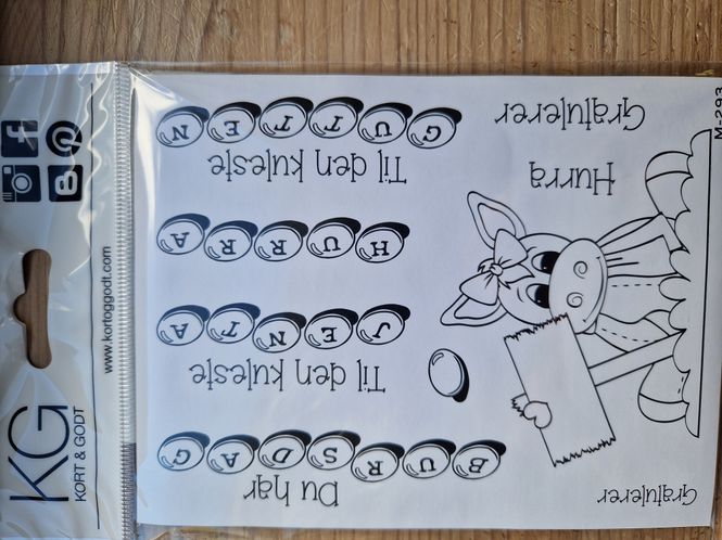 Hovedbilde Bamse Gratulerer clear stamp fra Kort og godt ...