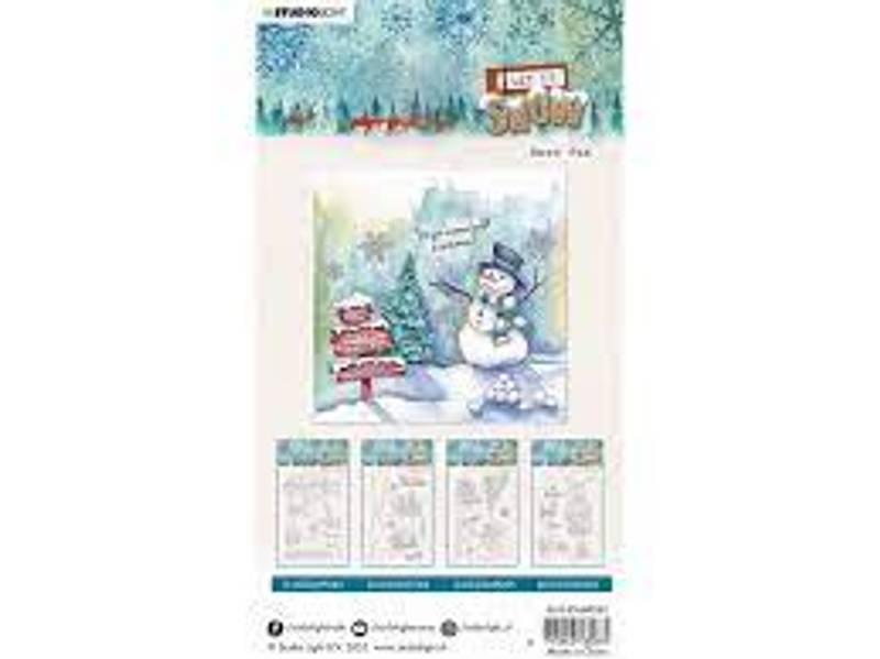 Studio Light Let it snow Stamp Ã‚Â– Snow fun 265