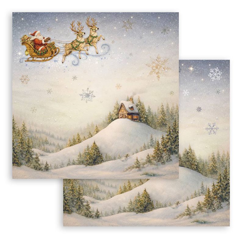 Stamperia - Silent Night 12x12 Inch Paper Pack 10 doble ark