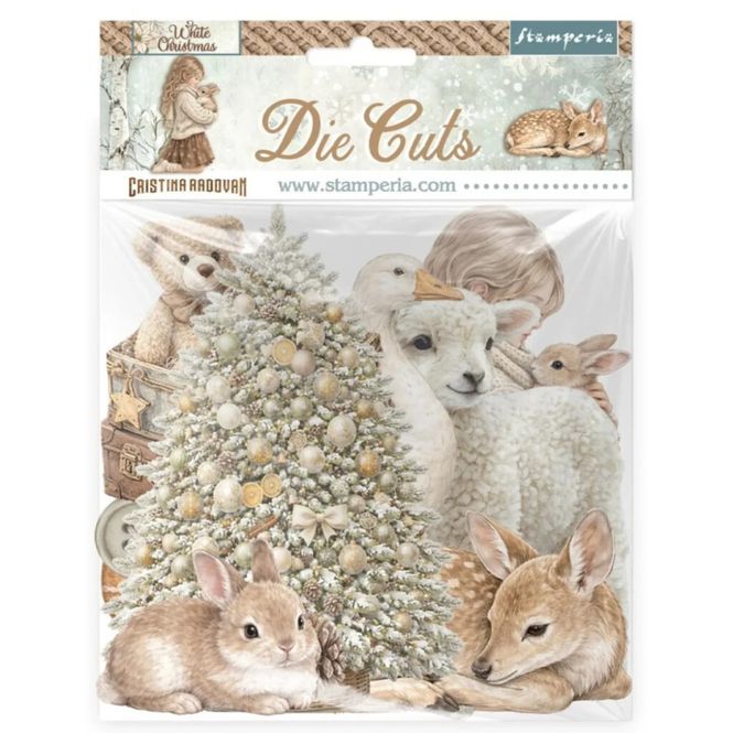 Hovedbilde Stamperia- White Christmas – Die Cuts