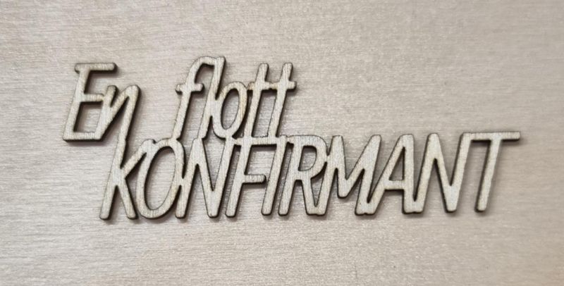 En flott KONFIRMANT - Scrappehusets egen trepynt - T184