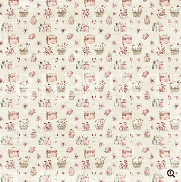 Girly-Girly Thinge- RP0647- 12x12 inch fra Reprint