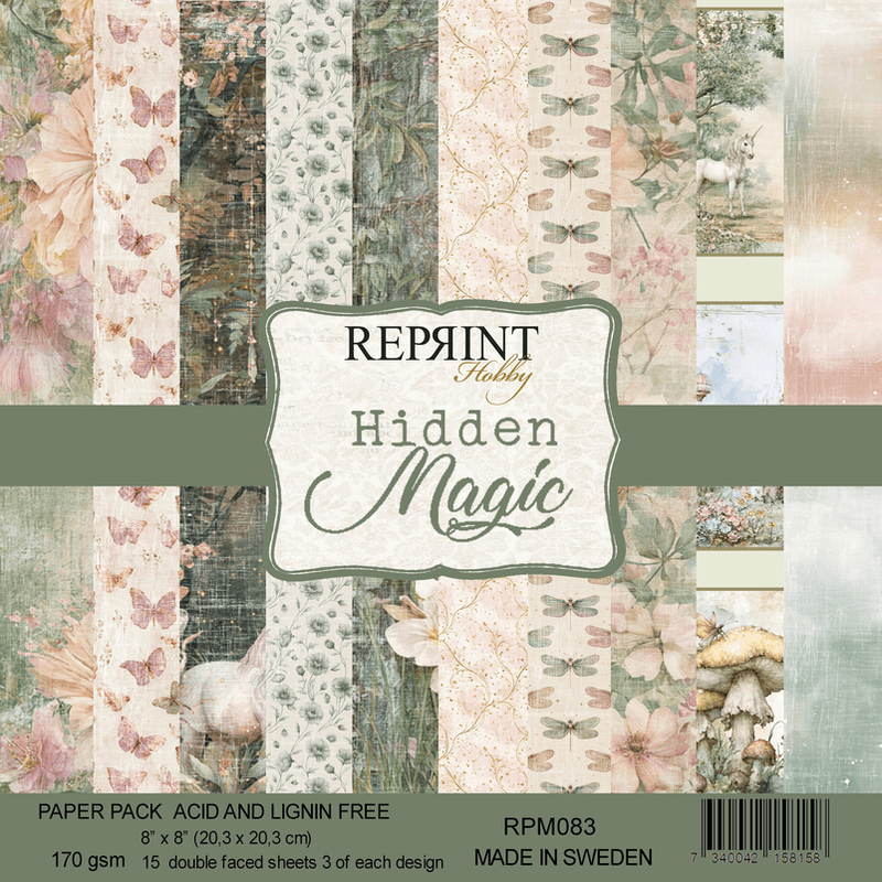 Reprint-Paper blokk- Hidden Magic Collection - 8x8