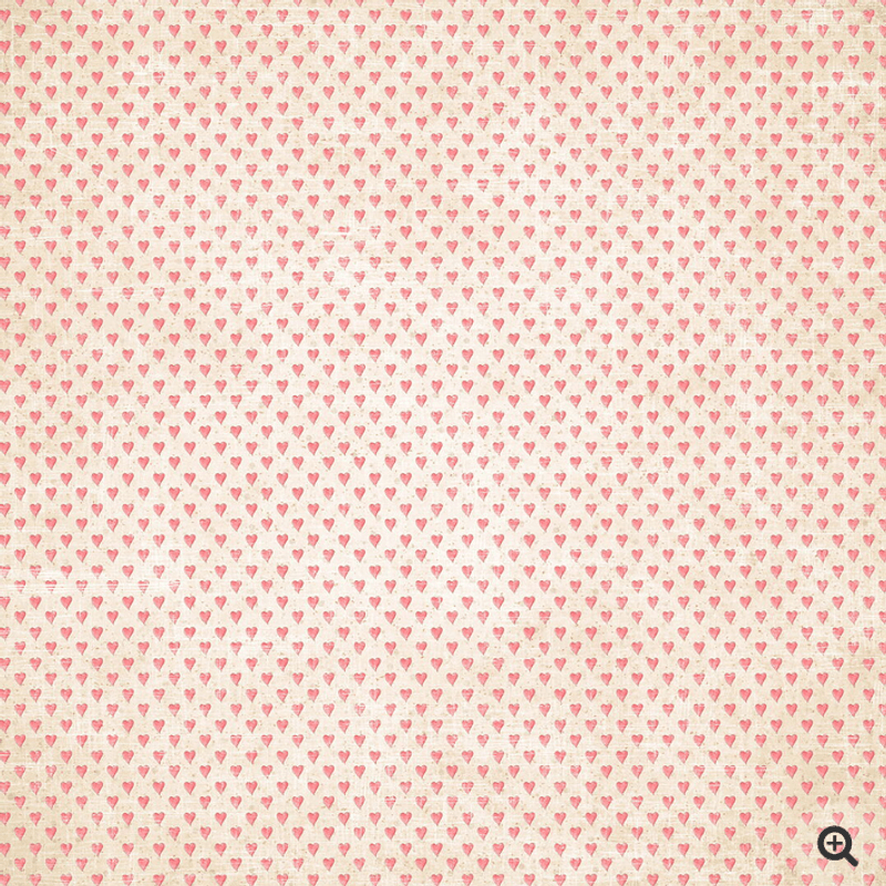 Reprint- Hearts- Blokk- 8x8inch