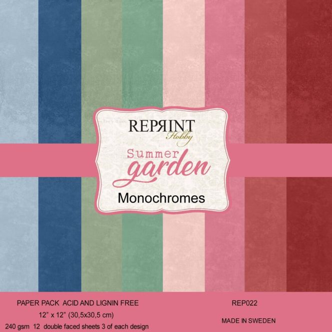 Hovedbilde Reprint - Summer Garden Monochromes - 12x12