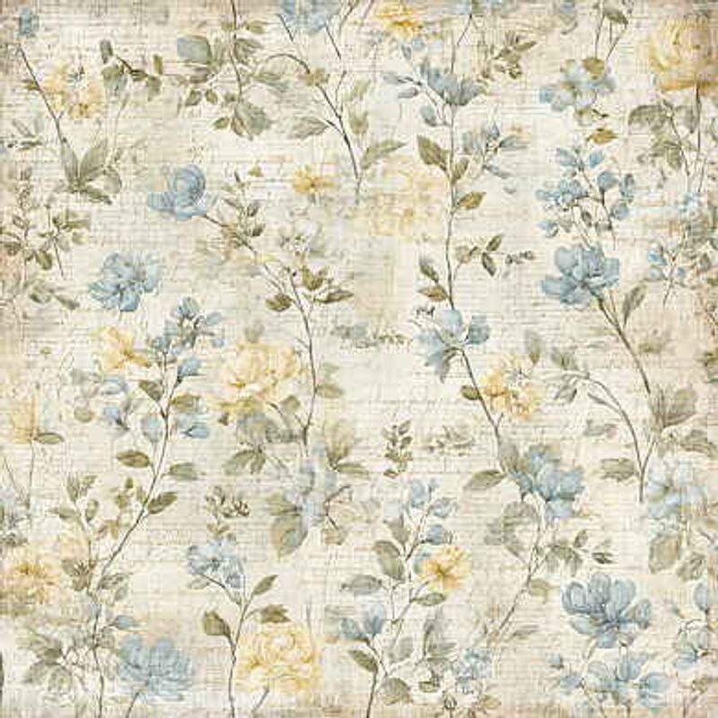 Reprint -Summer Meadow-Whispering Flowers - 12x12 inc-RP0757