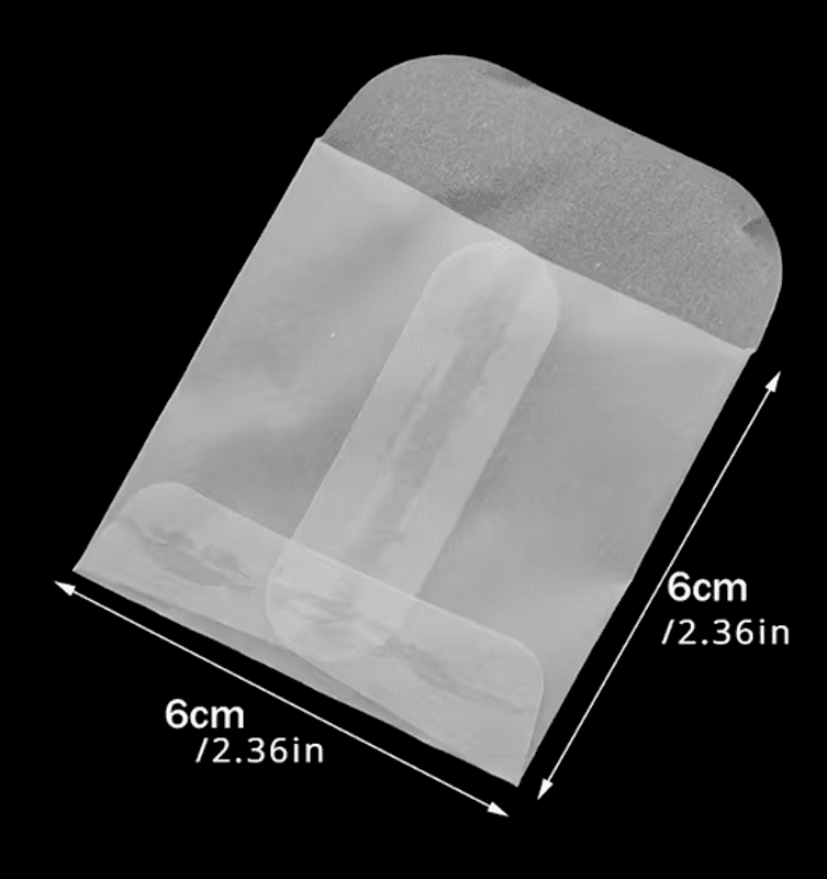Konvolutter- Transparang str 6x6 cm-10 stk i pakken 