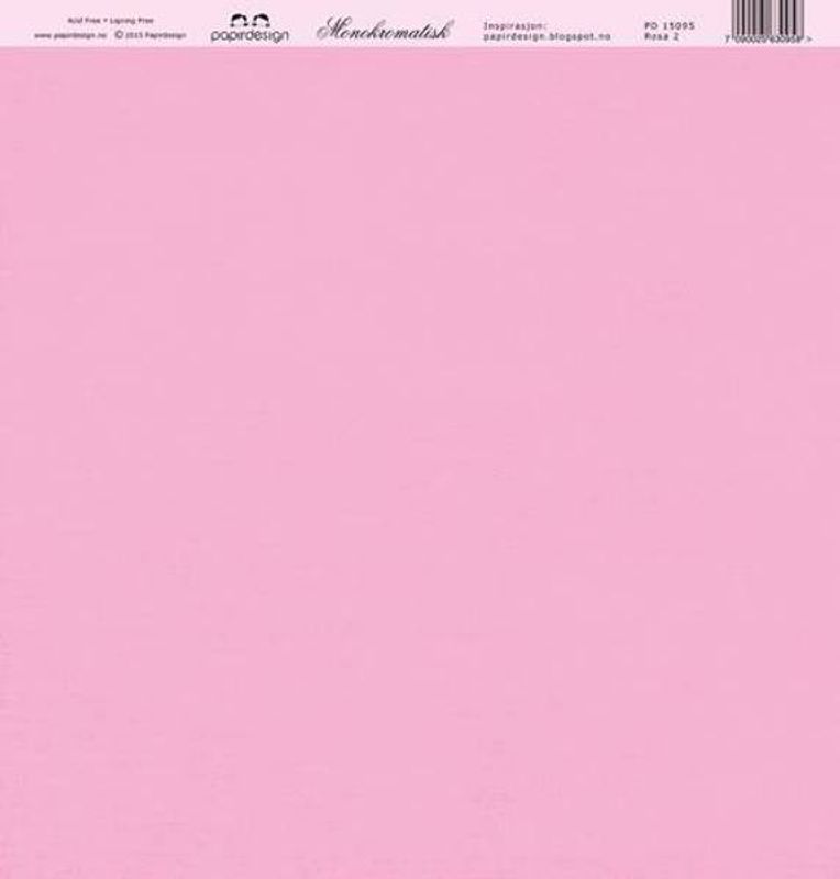 Papirdesign PD15095 - Monokromatisk - Kartong Rosa 2