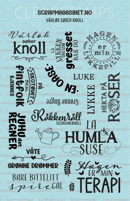 Hovedbilde Scrapmagasinet- Stempelpate-Vårløk søker Knoll