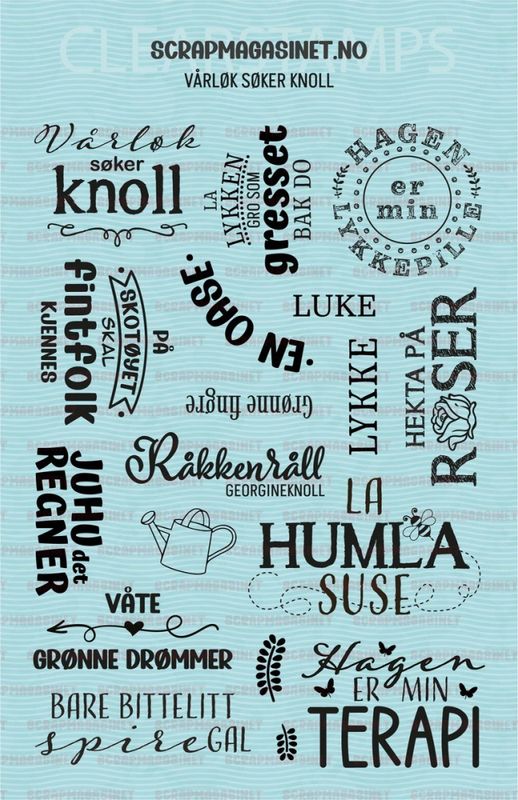 Scrapmagasinet- Stempelpate-Vårløk søker Knoll