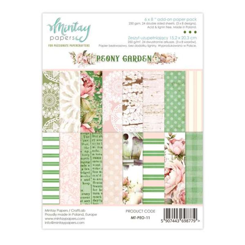 Peony Garden blokk 11 str 6x8 inch