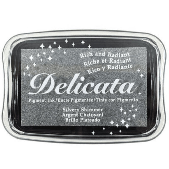 Hovedbilde Silvery Shimmer Delicata Pigment Ink Pad -sølv