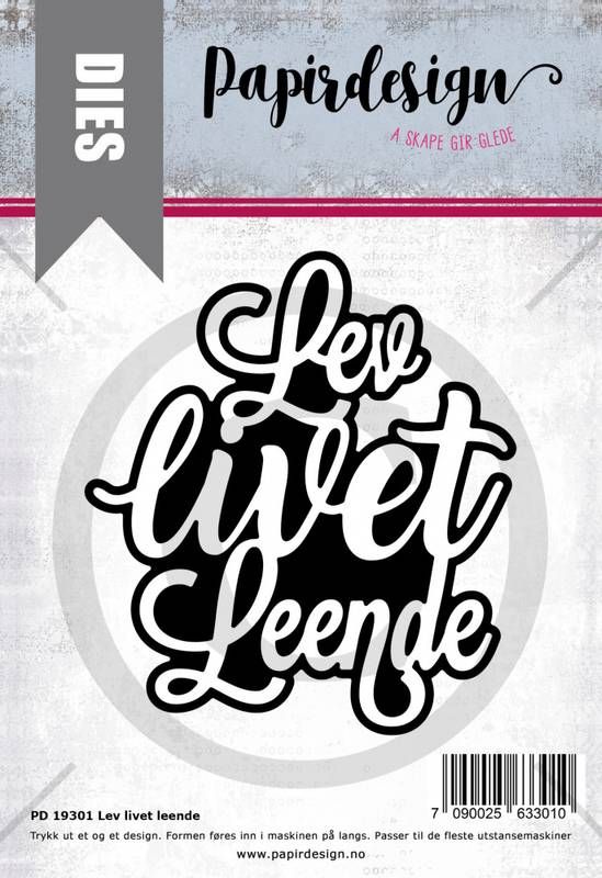 Lev Livet Leende fra papirdesign - PD 19301