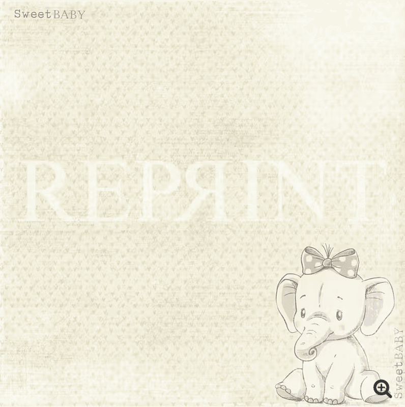 Reprint-Sweet Baby Collection-Pink- Blokk- 6x6 (15,2 x 15,2 cm)