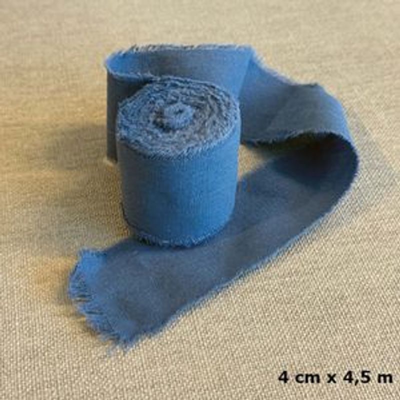 Papirdesign- Bomullsbånd Jeansblå- PD 1503