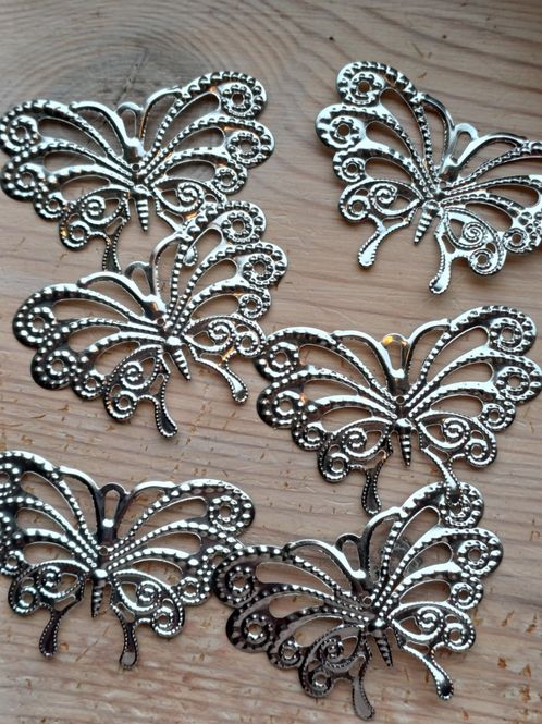 Hovedbilde Metallpynt - Stor Sommerfugl - SHM16