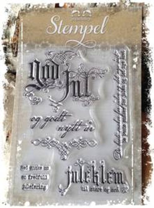 Hovedbilde Papirdesign-God jul til deg-Clearstamp- PD14916