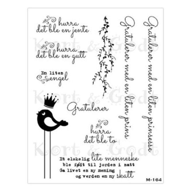 Hovedbilde Hurra det ble en ... stempel fra kort og godt ...