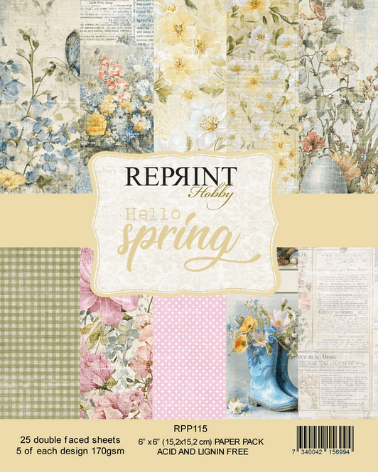 Hovedbilde Reprint - Hello Spring Collection - blokk-- 6x6 ...