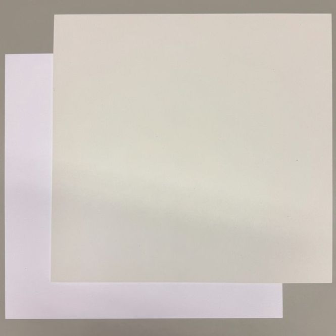 Hovedbilde Papirdesign - ensfarget -Kartong, krem--12*12 