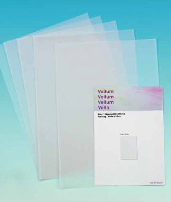 Vellumpapir A4-Transparentpapir – 112g – 5ark i pakken