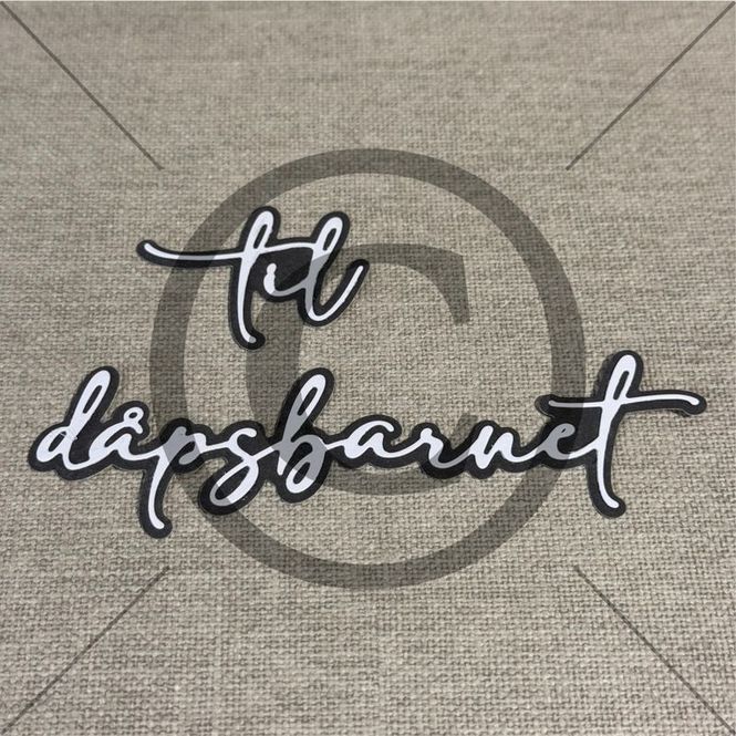 Hovedbilde Til dåpsbarnet 5 fra Papirdesign - pd 1276