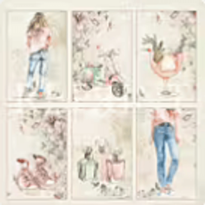 Hovedbilde Girly- Cards -RP0648- 12x12 inch fra Reprint