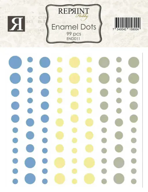 Hovedbilde Reprint-Adhesive Enamel Dots Summer Meadown ...