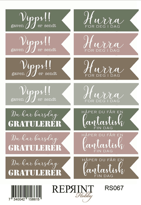 Hovedbilde Reprint  Stickers - Hidden Magic -Norsk text - ...