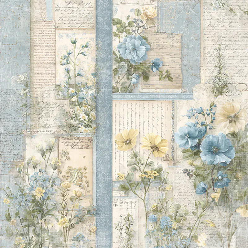 Reprint -Summer Meadow-Whispering Flowers - 12x12 inc-RP0757