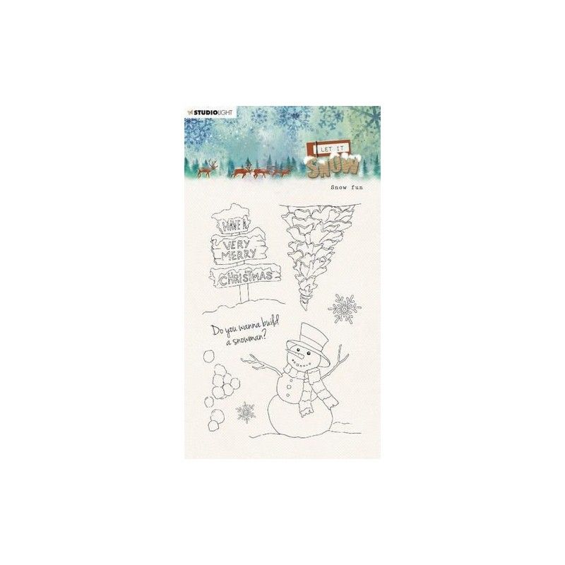 Studio Light Let it snow Stamp Ã‚Â– Snow fun 265