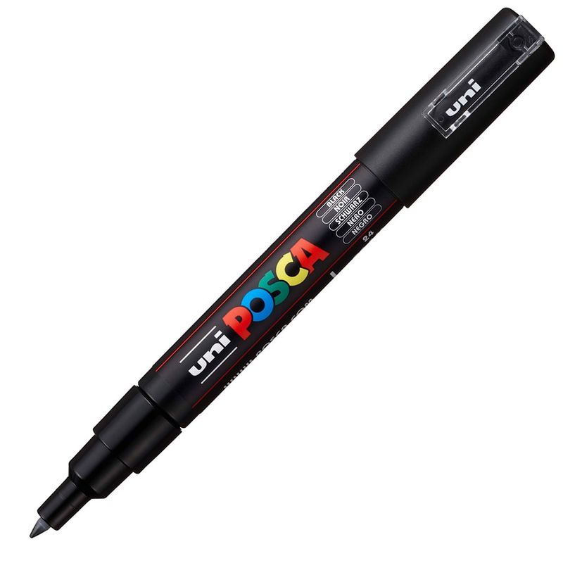 Uni POSCA PC-1M – Extra-Fine 0,7-1mm – 24 Black