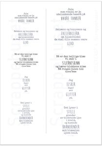 Hovedbilde Scrappehusets Egene Juletekster - Juletekst 4