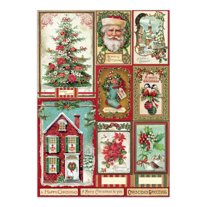 Stamperia Classic Christmas – Art Junk journal A4-bok