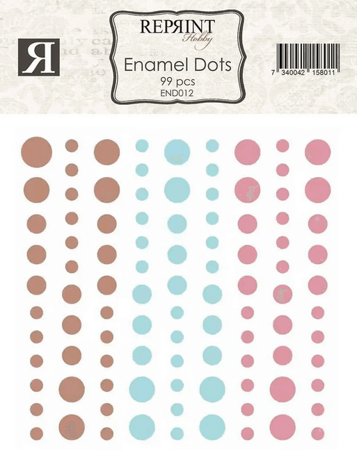 Hovedbilde Reprint-Adhesive Enamel Dots -The Pottery-012 -99 ...