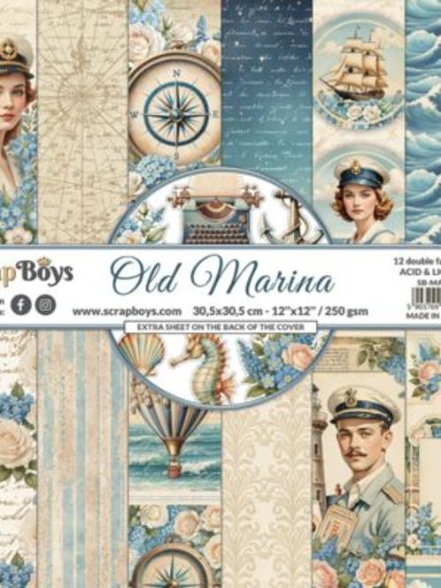 Hovedbilde Old Marina blokk str 12x12 inch