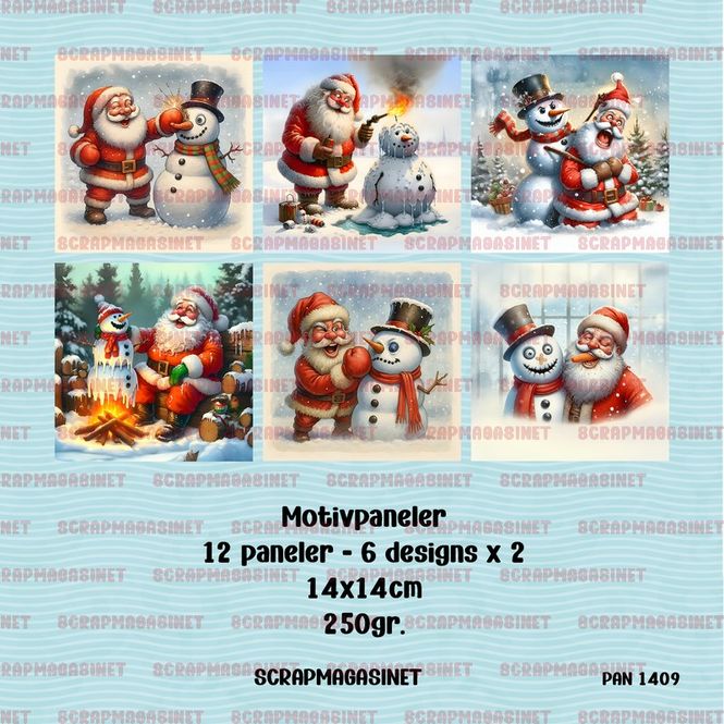 Hovedbilde Scrapmagasinet-Paneler 1409 Pakke med 12 paneler ...