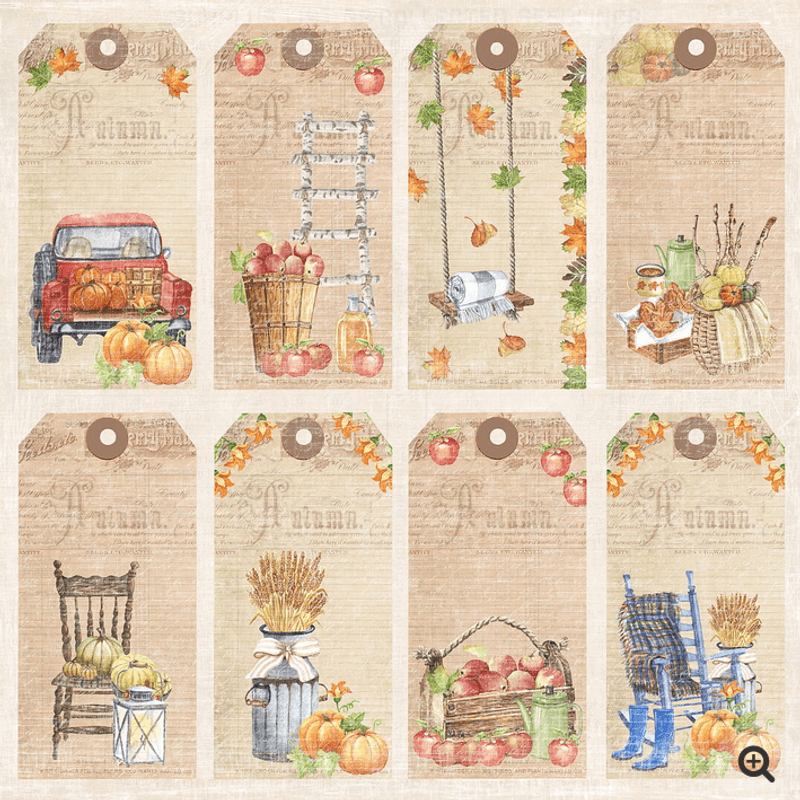 Reprint-Harvest Time- blokk- 8x8 inch