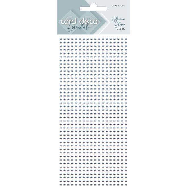 Hovedbilde Card Deco Essentials Selvklebende Strass Sølv -0|