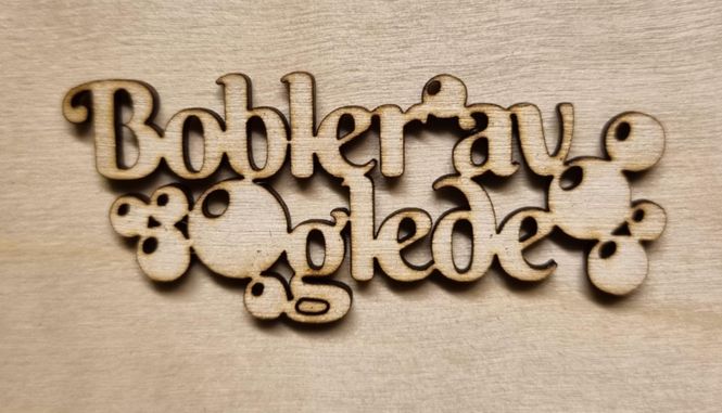 Hovedbilde Bobler av glede - Scrappehusets egen trepynt - ...