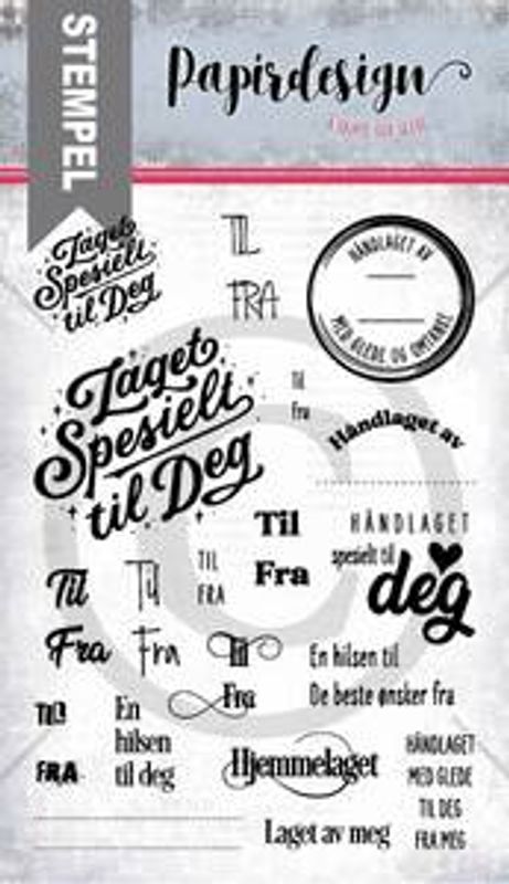 Laget av meg fra papirdesign PD 21000562