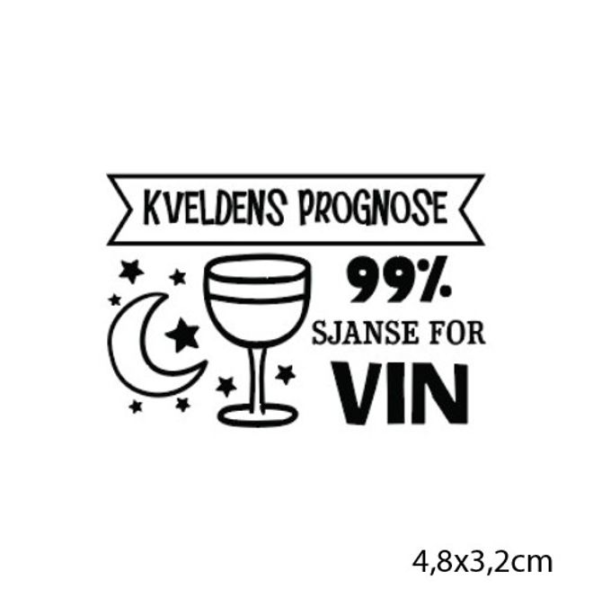 Hovedbilde Clearstamp - Scrapmagasinet - Kveldens prognose- ...