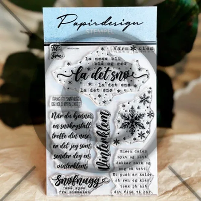 Hovedbilde Papirdesign - Clear stamp - Snøfnugg-PD1660